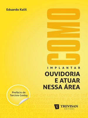 cover image of Como implantar ouvidoria e atuar nessa área